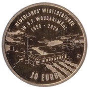 10 Euros - Willem-Alexander Woudagemaal, Netherlands, 2020 reverse image