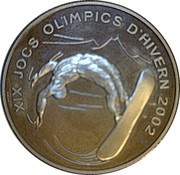10 Diners XIX Winter Olympic Games, Andorra, 2002 reverse image