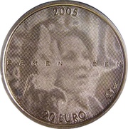 20 Euros - Jubileummunt, Netherlands, 2005 reverse image