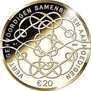 20 Euros - Willem-Alexander 50th birthday, Netherlands, 2017 reverse image