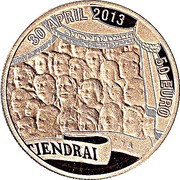 50 Euros - Koningsmunt, Netherlands, 2013 reverse image