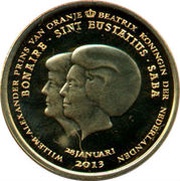 1 Dollar - Willem-Alexander and Beatrix obverse image