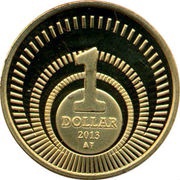 1 Dollar - Willem-Alexander and Beatrix reverse image