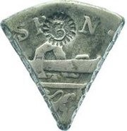 3 Reaal / 18 Stuiver British Occupation; Countermark 3 with short tail obverse image