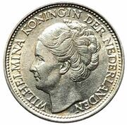 ⅒ Gulden - Wilhelmina obverse image