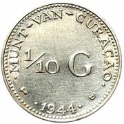 ⅒ Gulden - Wilhelmina, Netherlands, 1944-1947 reverse image