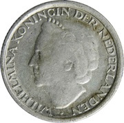 ⅒ Gulden - Wilhelmina obverse image