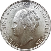 1 Gulden - Wilhelmina obverse image
