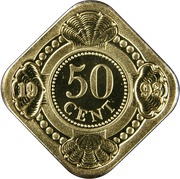 50 Cents - Beatrix / Willem-Alexander, Netherlands, 1989-2016 reverse image