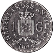 1 Gulden - Juliana, Netherlands, 1970-1980 reverse image