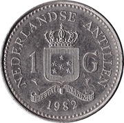 1 Gulden - Beatrix, Netherlands, 1980-1985 reverse image