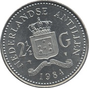 2½ Gulden - Beatrix, Netherlands, 1980-1985 reverse image