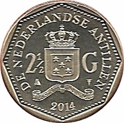2½ Gulden - Willem-Alexander, Netherlands, 2014-2016 reverse image