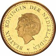 5 Gulden - Beatrix Silver Jubilee obverse image