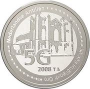 5 Gulden - Beatrix Brishopric Willemstad obverse image