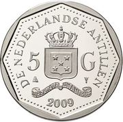 5 Gulden - Beatrix Antoine Maduro obverse image