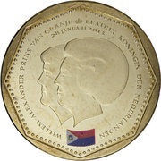 5 Gulden - Willem-Alexander / Beatrix Sint-Maarten flag obverse image