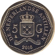 5 Gulden - Willem-Alexander Maduro and Curiel's Bank obverse image