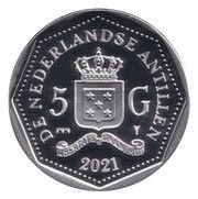 5 Gulden Red Cross Curacao obverse image