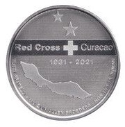 5 Gulden Red Cross Curacao, Netherlands, 2021 reverse image