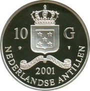 10 Gulden - Beatrix Sulla Aureus obverse image