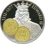 10 Gulden - Beatrix Edward III Noble, Netherlands, 2001 reverse image