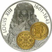 10 Gulden - Beatrix Louis XIII Louis d'or, Netherlands, 2001 reverse image