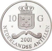 10 Gulden - Beatrix Napoleon Bonaparte 20 Francs obverse image