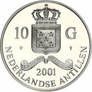 10 Gulden - Beatrix Wilhelmina 10 Guilder obverse image