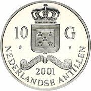 10 Gulden - Beatrix George III Sovereign obverse image