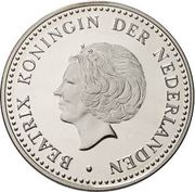 25 Gulden - Beatrix First flight Amsterdam-Curaçao obverse image