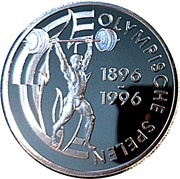 25 Gulden - Beatrix Olympics, Netherlands, 1995 reverse image