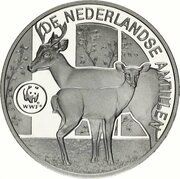 25 Gulden - Beatrix World Wildlife Fund, Netherlands, 1998 reverse image