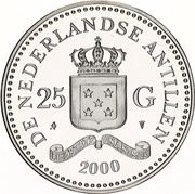 25 Gulden - Beatrix 2000 Summer Olympics obverse image
