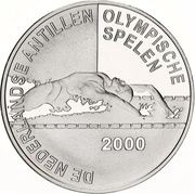 25 Gulden - Beatrix 2000 Summer Olympics, Netherlands, 2000 reverse image