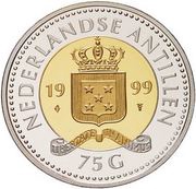 75 Gulden - Beatrix Settlement obverse image