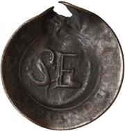 1 Stuiver "Cayenne-stuiver" Countermark C12 and C13 obverse image