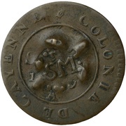 Stuiver "Cayenne-Stuiver" Countermark C16 + fleur-de-lis obverse image