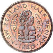 ½ Penny - George VI 1st type reverse image