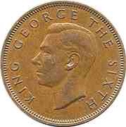 ½ Penny - George VI 2nd type obverse image