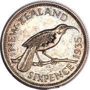 6 Pence - George V reverse image