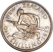 1 Shilling - George V, New Zealand, 1933-1935 reverse image