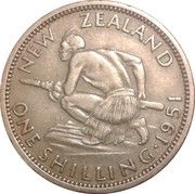 1 Shilling - George VI 3rd type reverse image