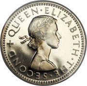 1 Shilling - Elizabeth II 1st portrait obverse image