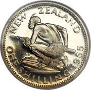 1 Shilling - Elizabeth II 1st portrait reverse image