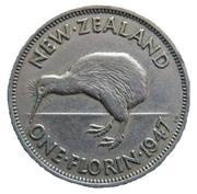 1 Florin - George VI 2nd type reverse image
