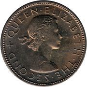 1 Florin - Elizabeth II 1st Portrait obverse image