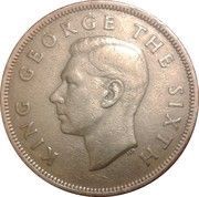 ½ Crown - George VI 3rd type obverse image