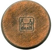 1 Cent Pattern reverse image