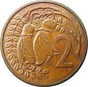2 Cents - Elizabeth II 3rd portrait reverse image